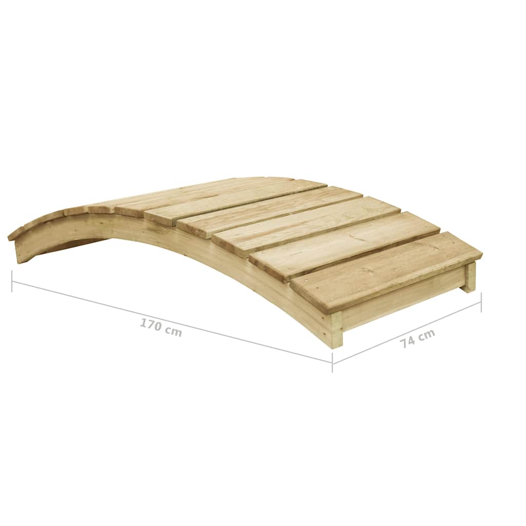 Sodo tiltelis, 170x74cm, impregnuota pušies mediena Sodo tiltelis, 170x74cm, impregnuota pušies mediena
