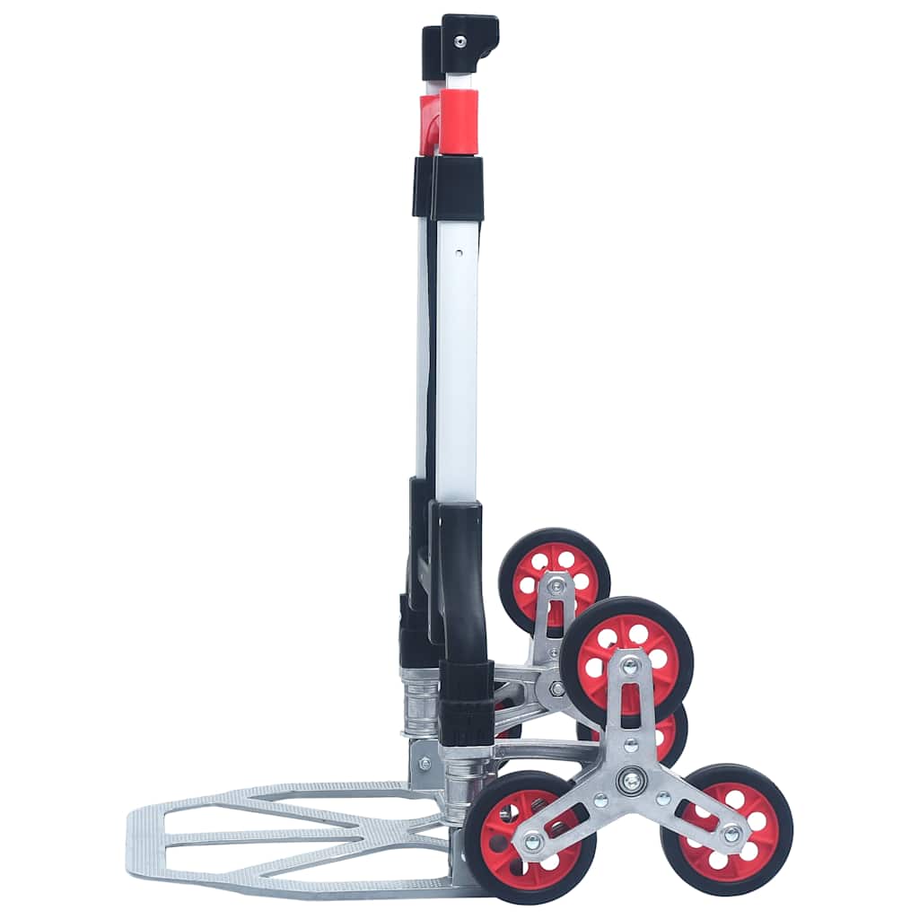 Sulankstomas vežimėlis laiptams, sidabrinis, aliuminis, 70kg Sulankstomas vežimėlis laiptams, sidabrinis, aliuminis, 70kg - Image 4