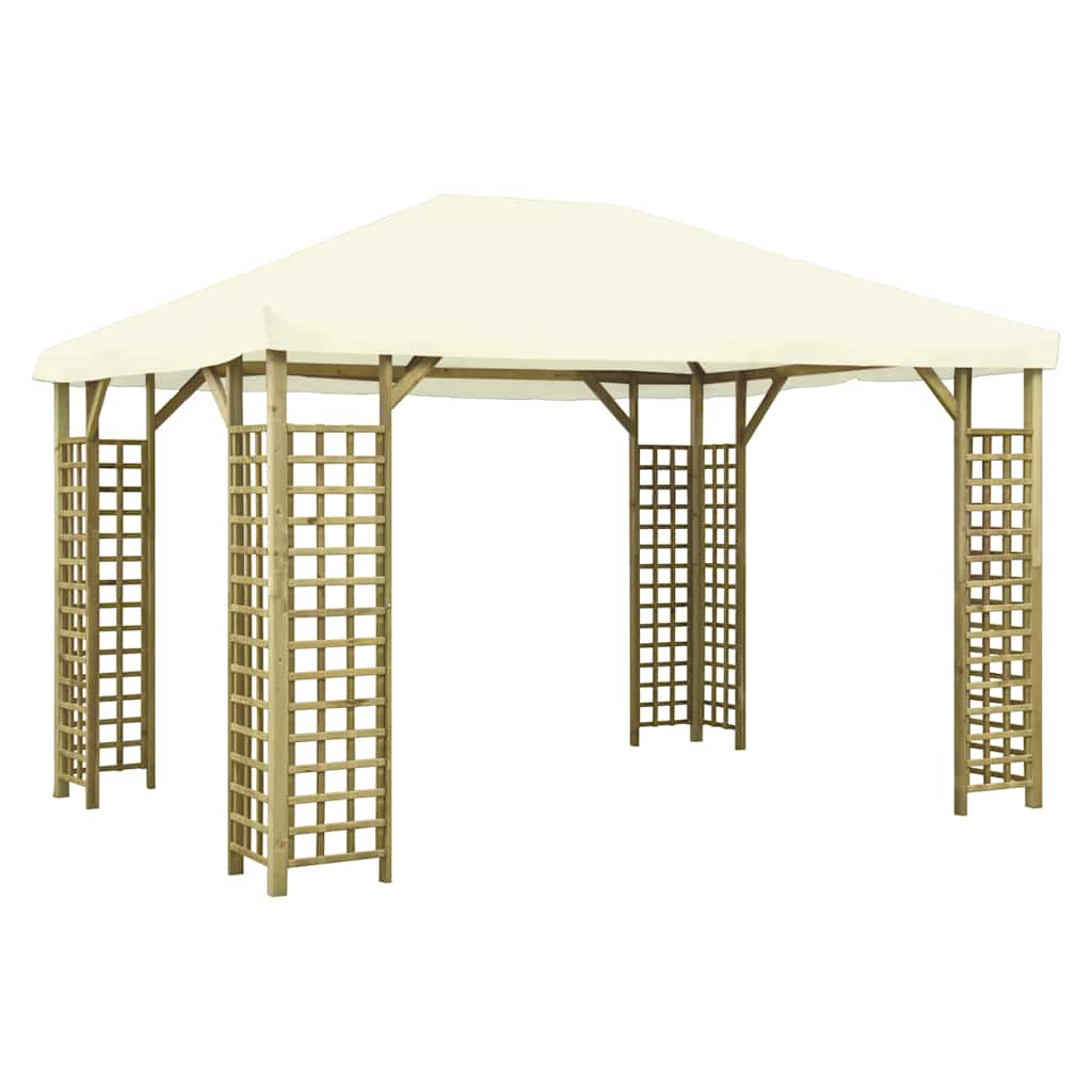 Pavėsinė, kreminės spalvos, 4x3m Pavėsinė, kreminės spalvos, 4x3m - Image 2