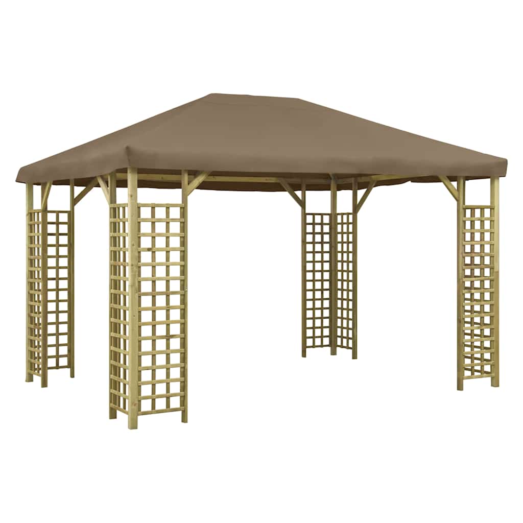Pavėsinė, taupe spalvos, 4x3m (310033+46623) Pavėsinė, taupe spalvos, 4x3m (310033+46623) - Image 2