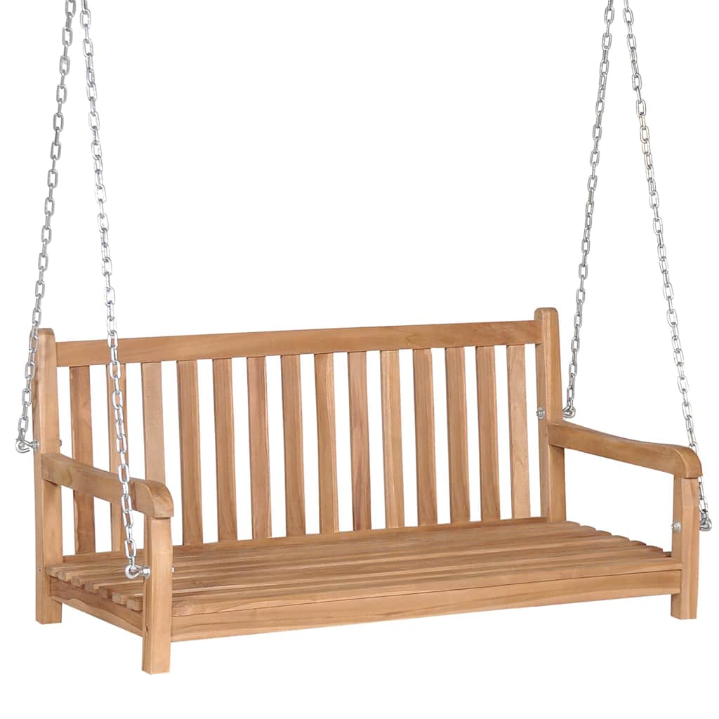 Supamas suoliukas su pilka pagalvėle, 120cm, tikmedžio masyvas Supamas suoliukas su pilka pagalvėle, 120cm, tikmedžio masyvas - Image 7