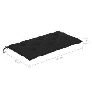Dvivietės sūpynės su palmių lapais ir pagalve, 202cm, bambukas