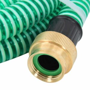 Siurbimo žarna su žalvarinėmis jungtimis, žalia, 1,1", 3m, PVC