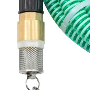 Siurbimo žarna su žalvarinėmis jungtimis, žalia, 1,1", 5m, PVC
