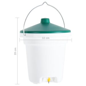 Paukščių girdykla su čiulptukais, 12l