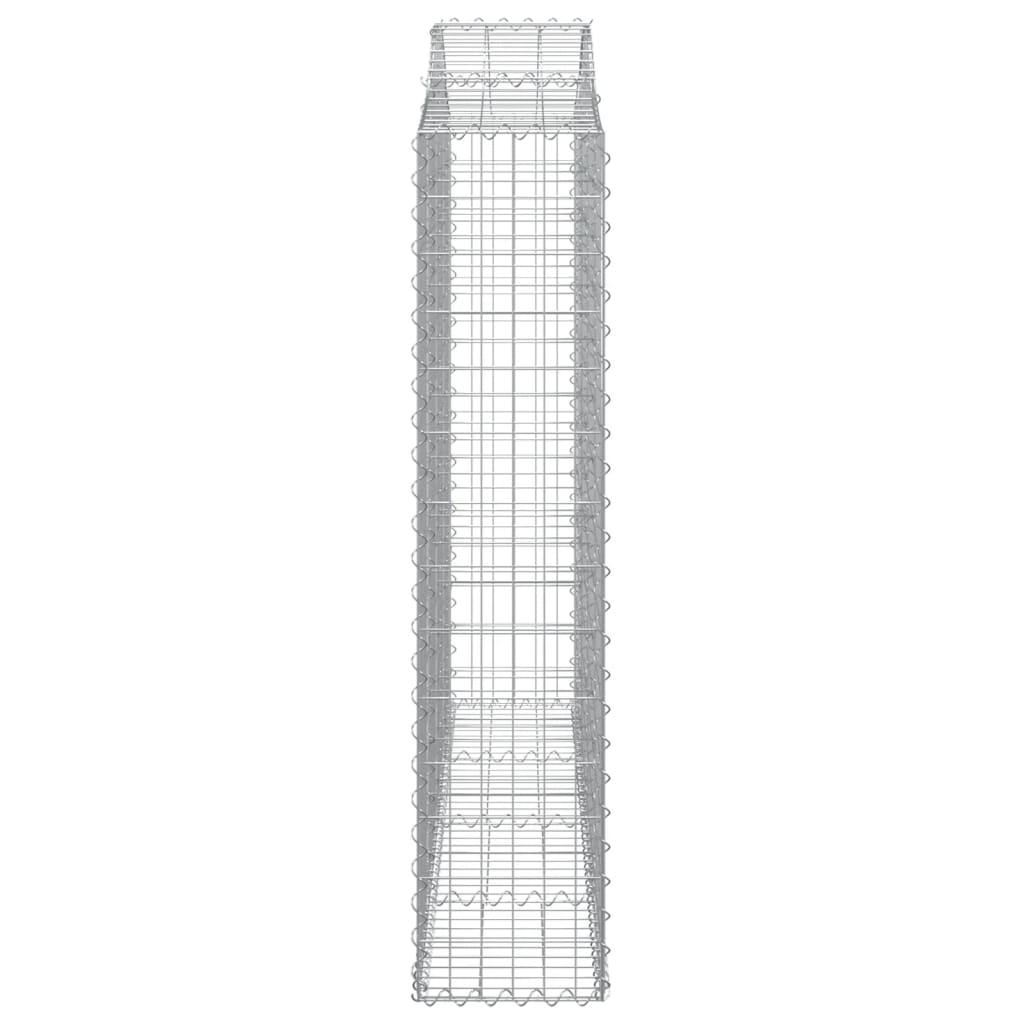Išlenkti gabiono krepšiai, 13vnt., 200x30x140/160cm, geležis Išlenkti gabiono krepšiai, 13vnt., 200x30x140/160cm, geležis - Image 5