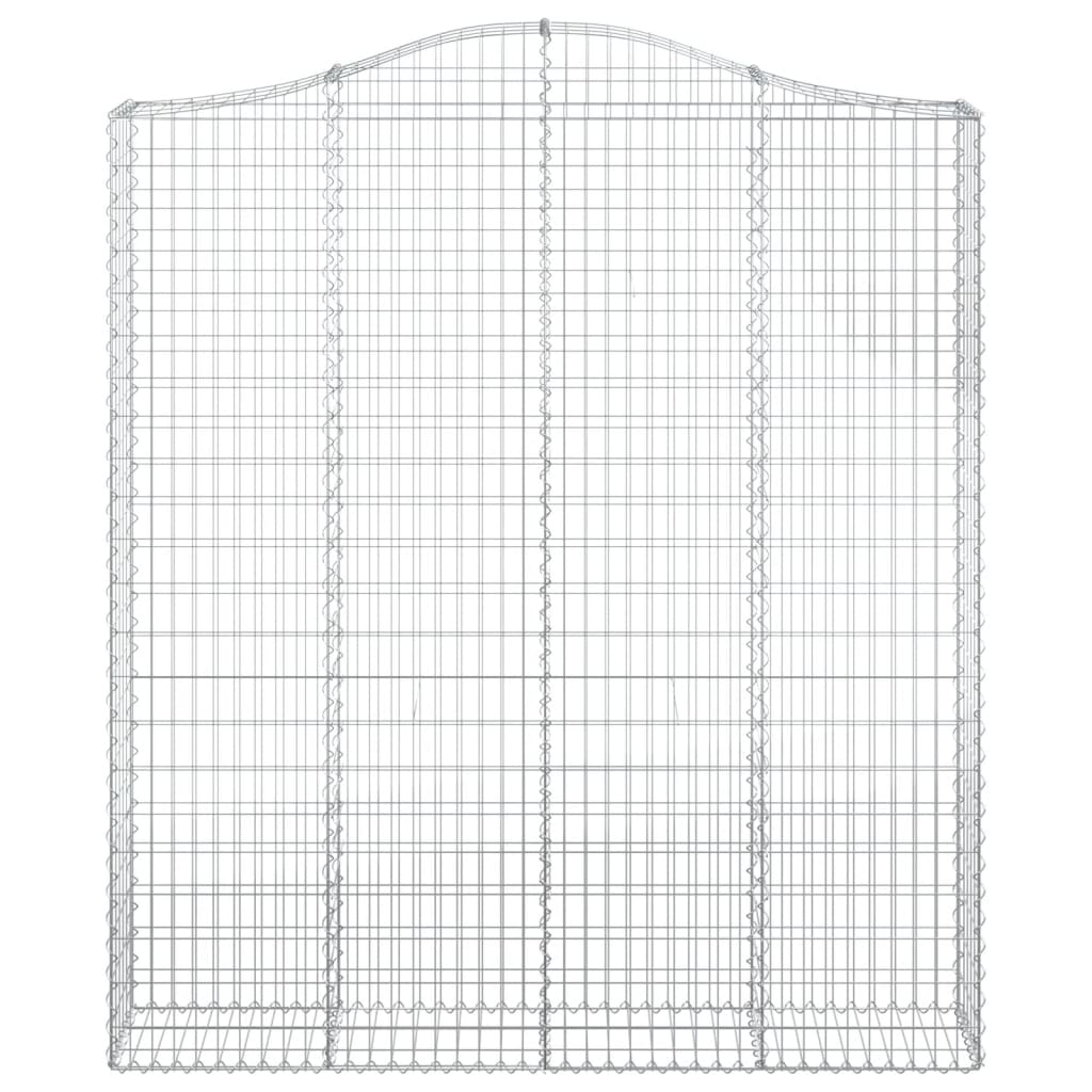 Išlenkti gabiono krepšiai, 5vnt., 200x30x220/240cm, geležis Išlenkti gabiono krepšiai, 5vnt., 200x30x220/240cm, geležis - Image 4