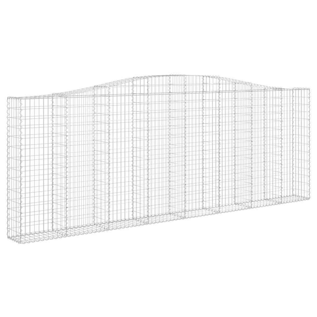 Išlenkti gabiono krepšiai, 20 vnt., 400x30x140/160cm, geležis Išlenkti gabiono krepšiai, 20 vnt., 400x30x140/160cm, geležis - Image 3