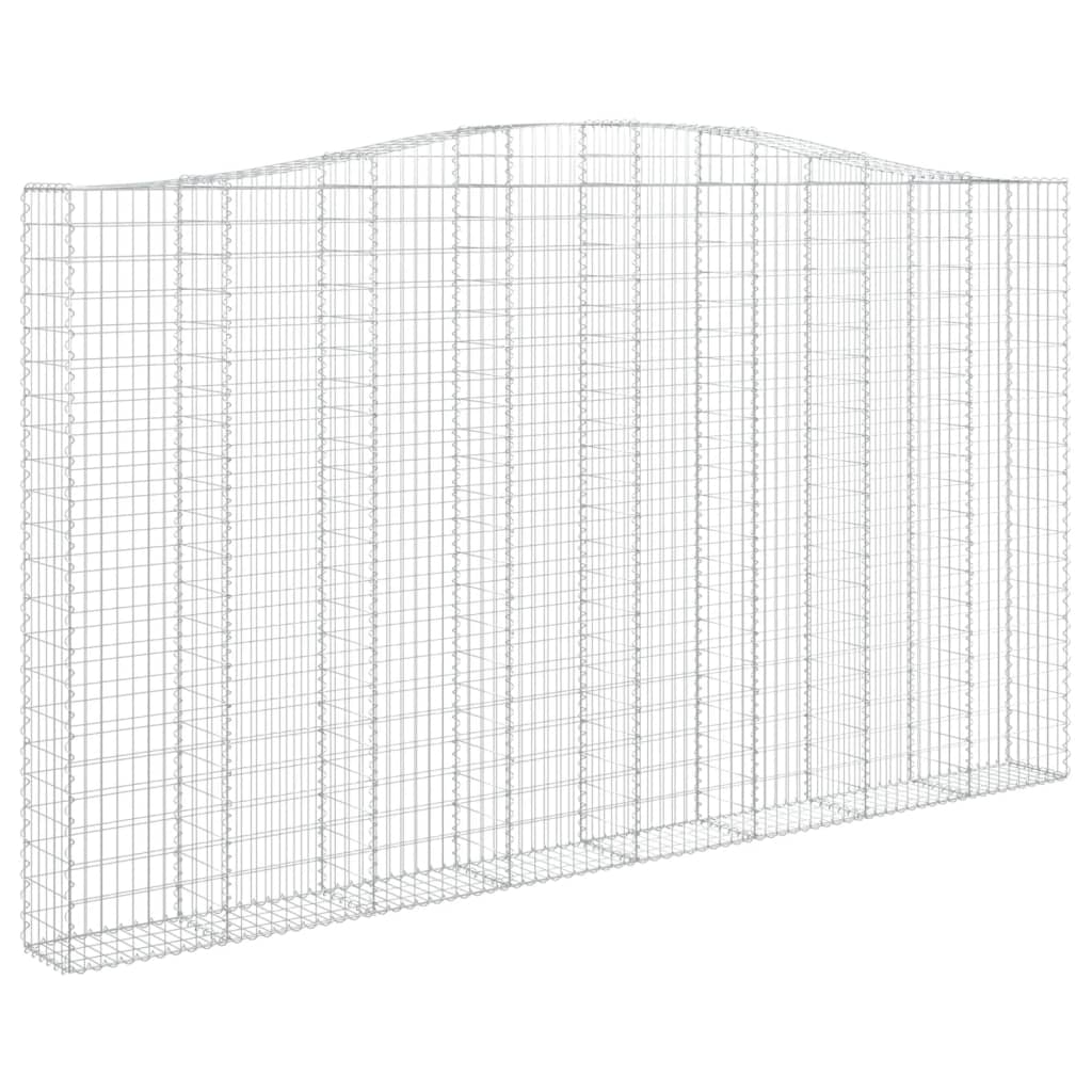 Išlenkti gabiono krepšiai, 5vnt., 400x30x220/240cm, geležis Išlenkti gabiono krepšiai, 5vnt., 400x30x220/240cm, geležis - Image 3