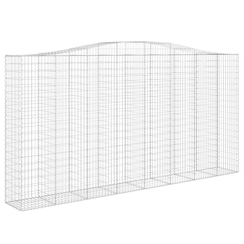 Išlenkti gabiono krepšiai, 6vnt., 400x50x200/220cm, geležis Išlenkti gabiono krepšiai, 6vnt., 400x50x200/220cm, geležis - Image 3