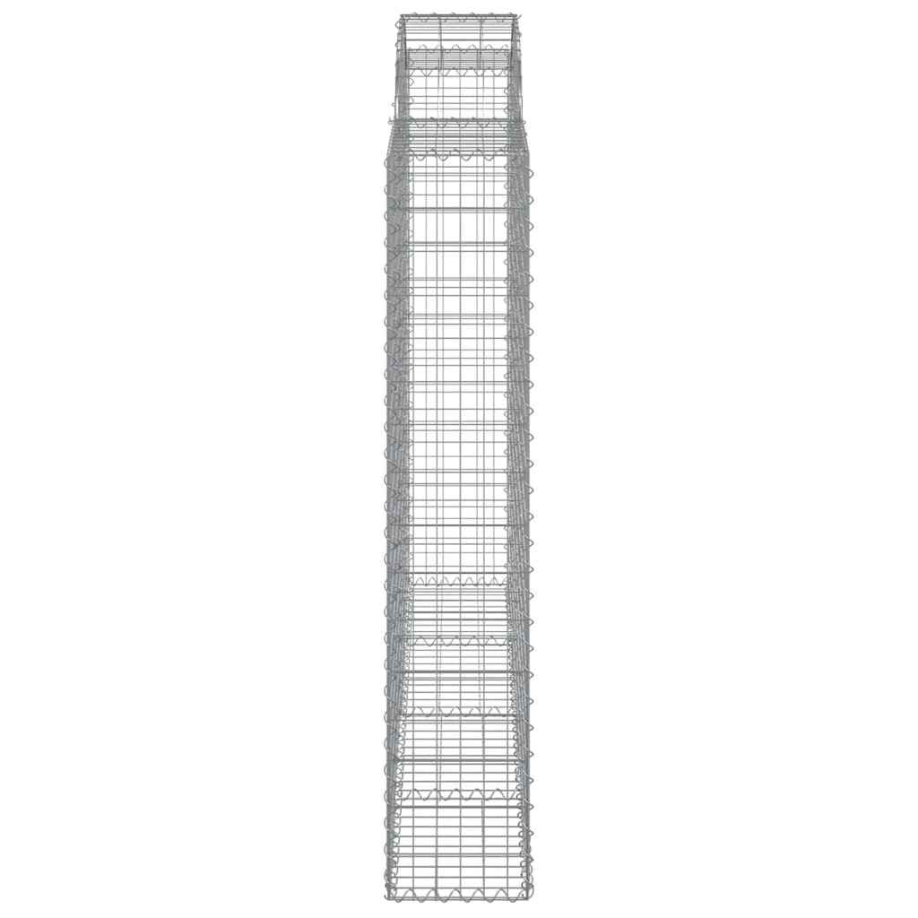 Išlenkti gabiono krepšiai, 13vnt., 200x30x160/180cm, geležis Išlenkti gabiono krepšiai, 13vnt., 200x30x160/180cm, geležis - Image 5