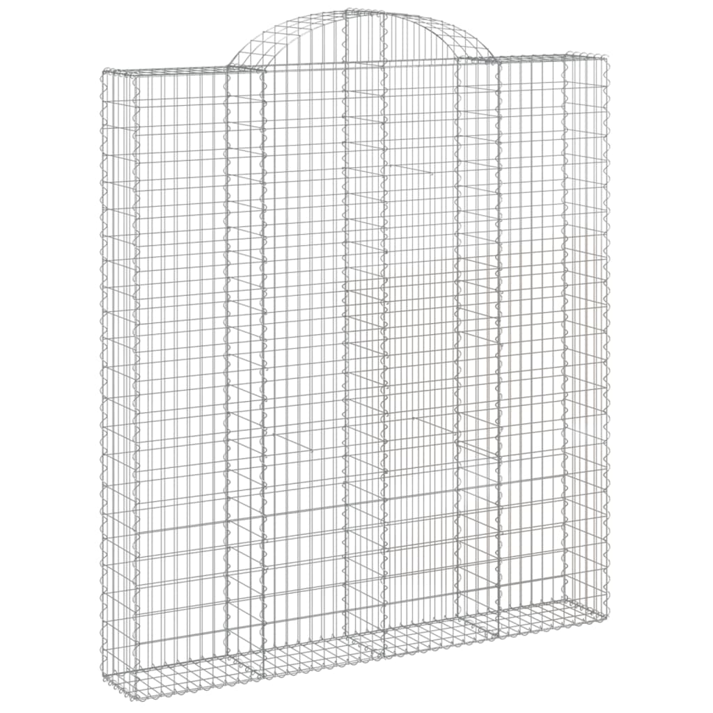Išlenkti gabiono krepšiai, 11vnt., 200x30x220/240cm, geležis Išlenkti gabiono krepšiai, 11vnt., 200x30x220/240cm, geležis - Image 3