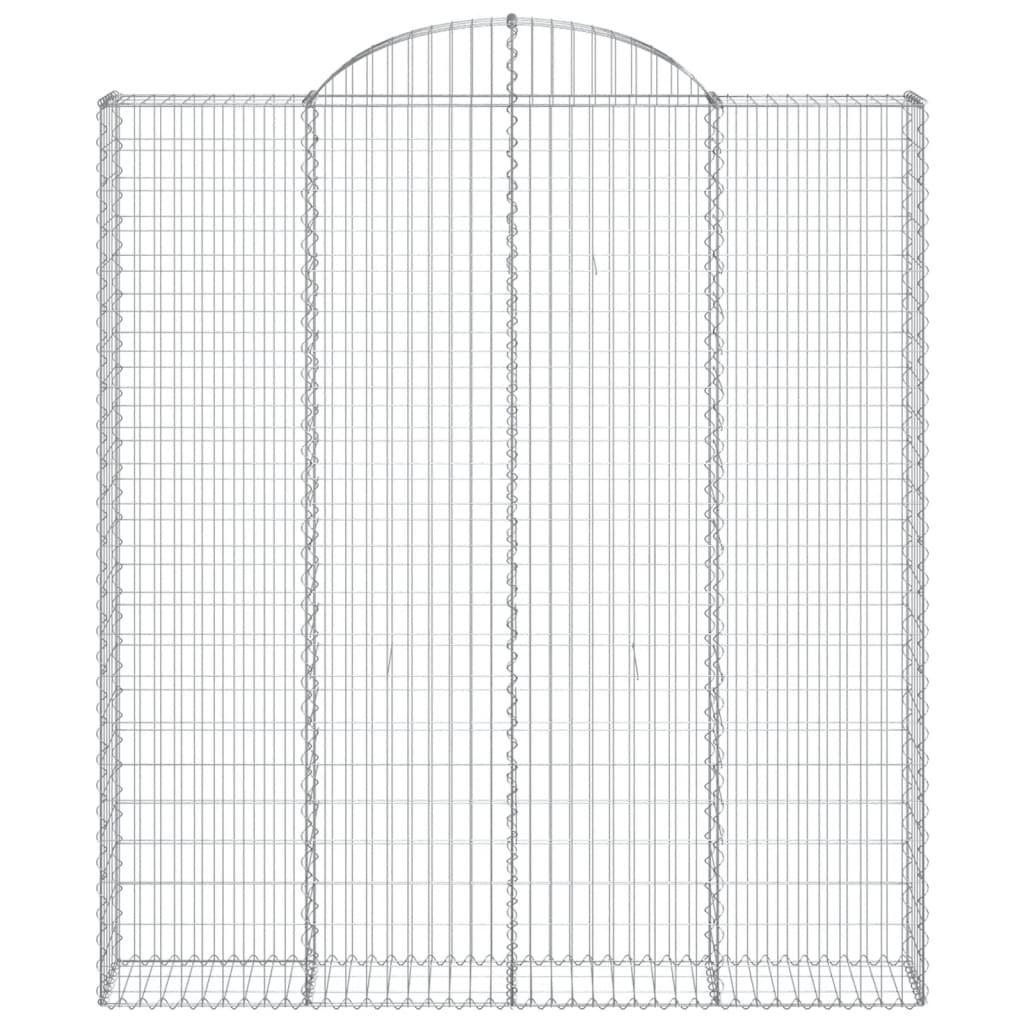 Išlenkti gabiono krepšiai, 11vnt., 200x30x220/240cm, geležis Išlenkti gabiono krepšiai, 11vnt., 200x30x220/240cm, geležis - Image 4