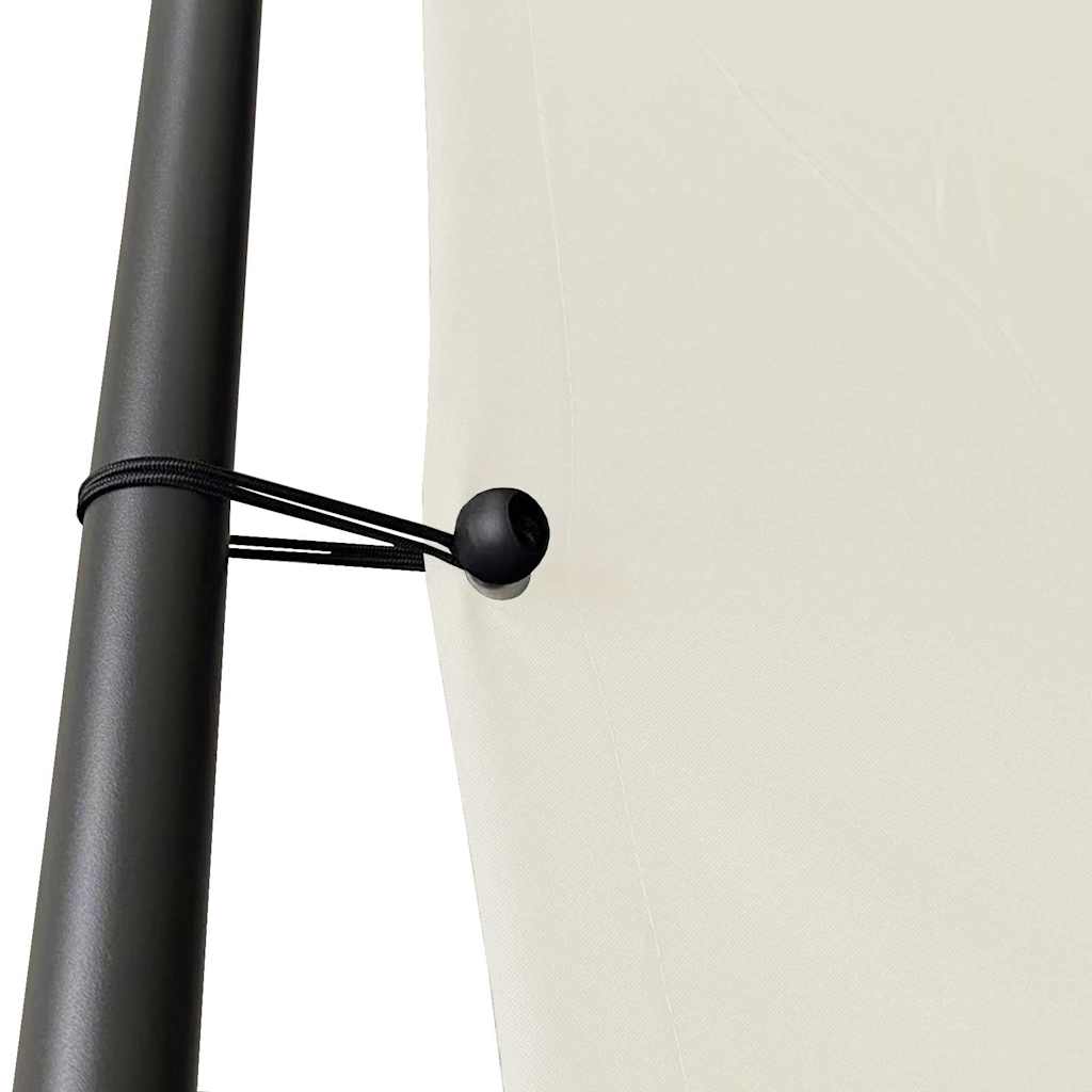 Pavėsinė, baltos spalvos, 3x3m, audinys ir plienas, 180g/m² Pavėsinė, baltos spalvos, 3x3m, audinys ir plienas, 180g/m² - Image 5