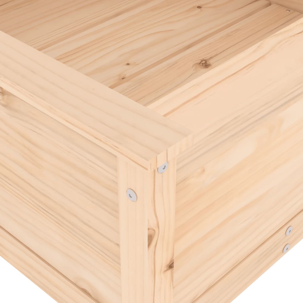 Sodo lovelis, 82,5×82,5x39cm, pušies medienos masyvas Sodo lovelis, 82,5x82,5x39cm, pušies medienos masyvas - Image 7