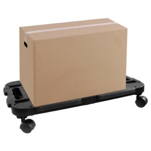 Transportavimo vežimėlis, juodas, polipropilenas, 200 kg