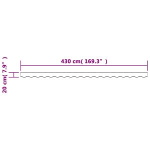 Pakaitinis audinys markizės apsiuvui, bordo spalvos dryžuotas, 450 cm