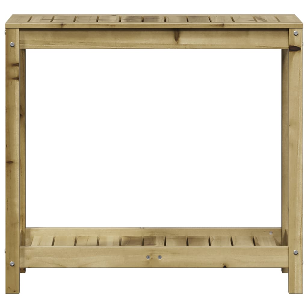 Sodinimo stalas su lentyna, 82,5x35x75cm, impregnuota pušis Sodinimo stalas su lentyna, 82,5x35x75cm, impregnuota pušis - Image 5