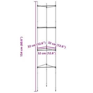 Pomidorų narvas 2vnt., 154cm, plienas ir PP