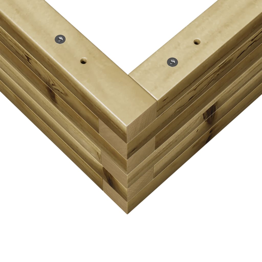 Sodo lovelis, 80x80x23cm, impregnuota pušies mediena Sodo lovelis, 80x80x23cm, impregnuota pušies mediena - Image 8
