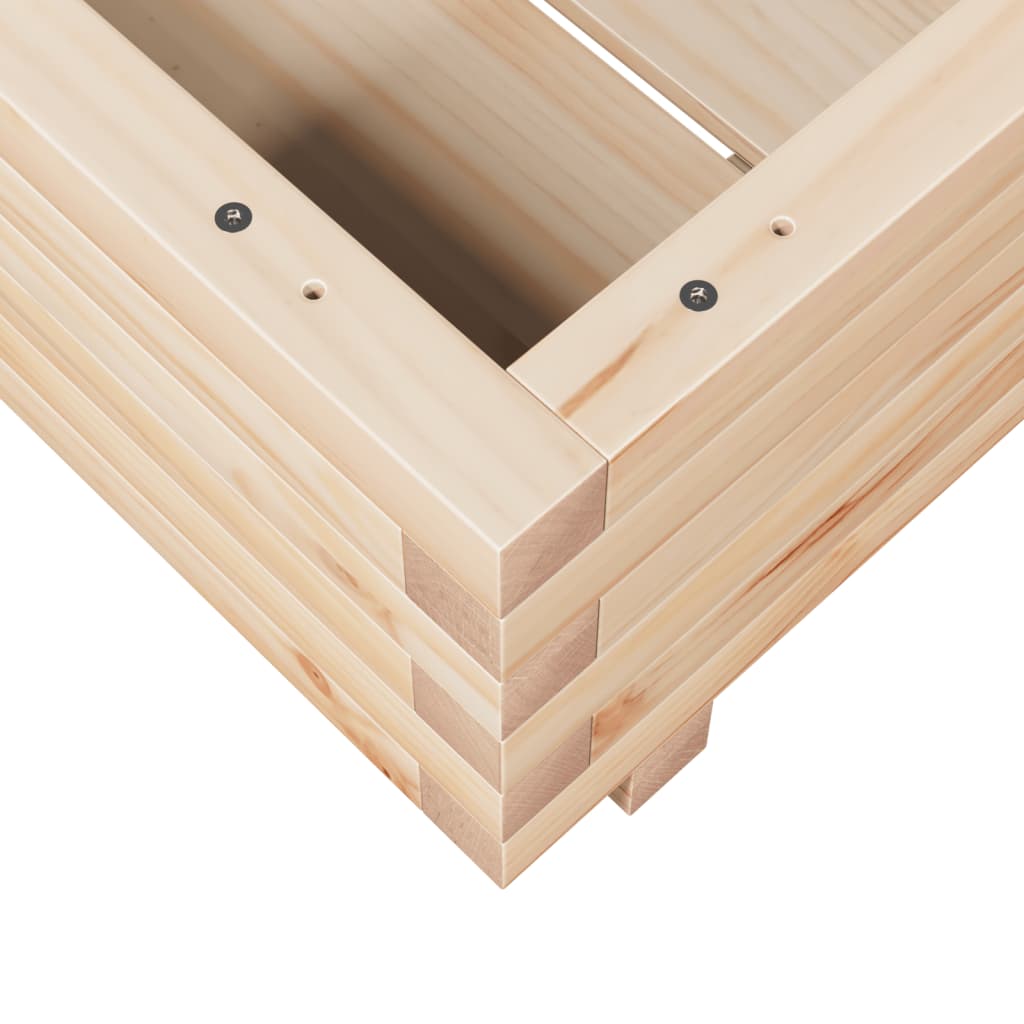 Sodo lovelis, 50x50x26,5cm, pušies medienos masyvas Sodo lovelis, 50x50x26,5cm, pušies medienos masyvas - Image 8