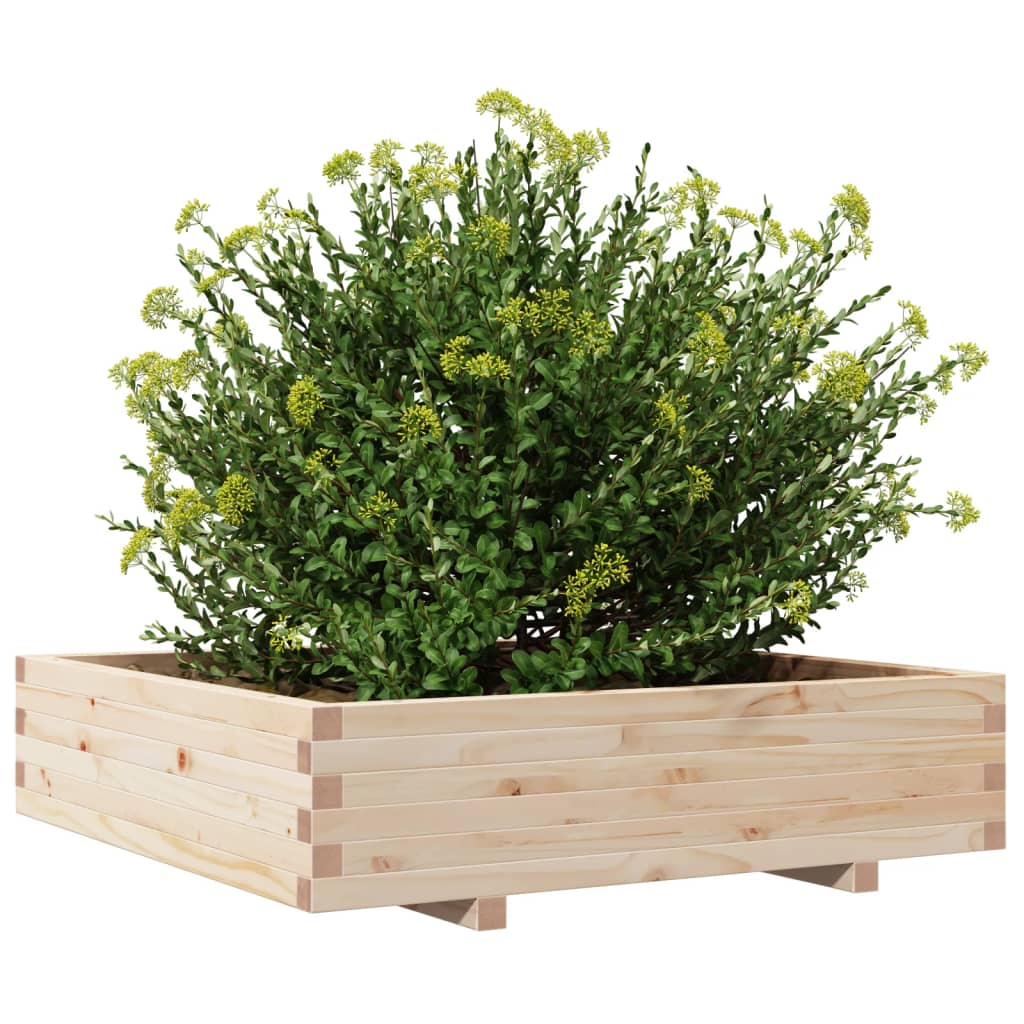 Sodo lovelis, 100x100x26,5cm, pušies medienos masyvas Sodo lovelis, 100x100x26,5cm, pušies medienos masyvas - Image 4