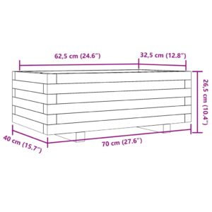 Sodo lovelis, 70x40x26,5cm, douglas eglės medienos masyvas