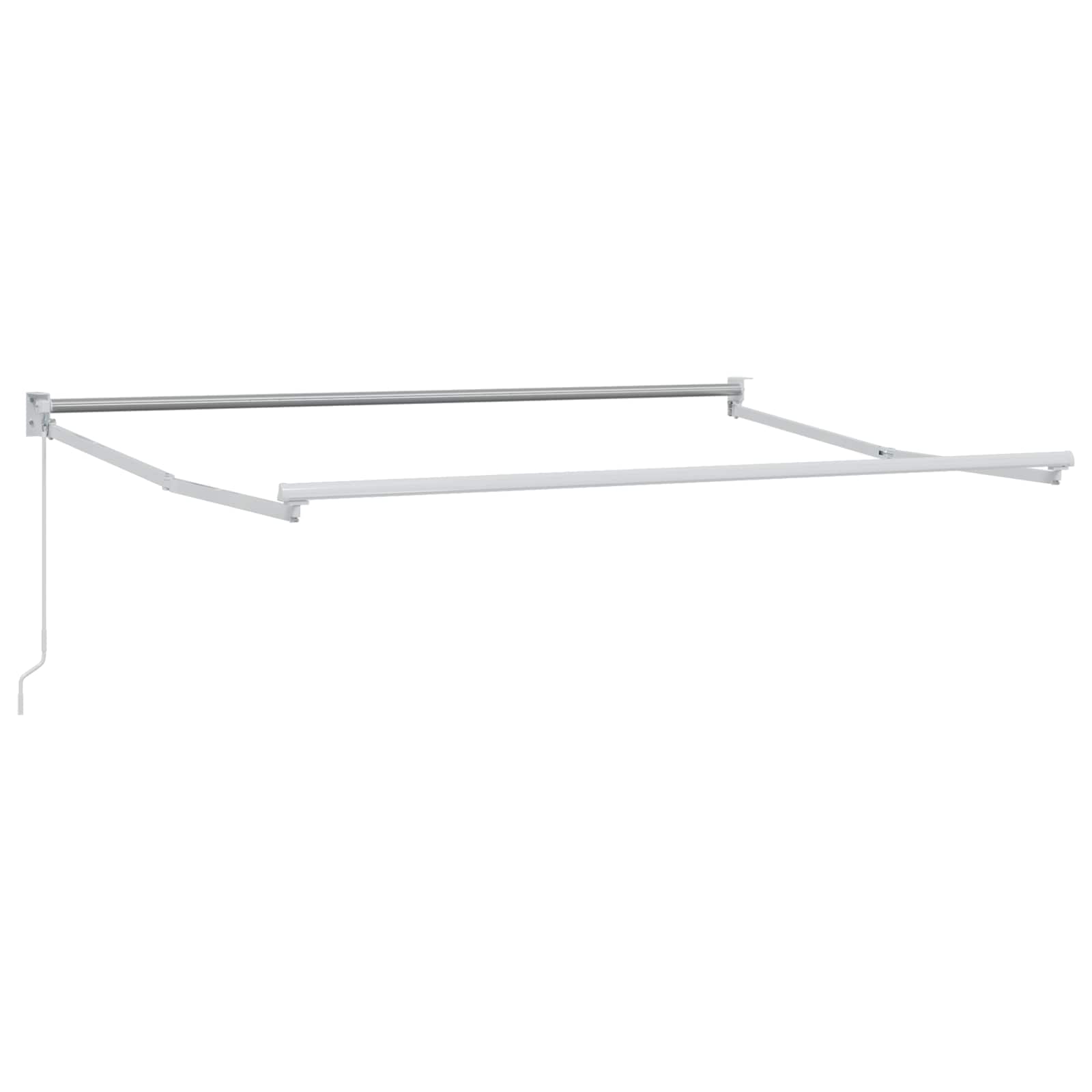 Mechaninis traukiamas markizės rėmas Baltas 3,5 x 2 m Aliuminis Mechaninis traukiamas markizės rėmas Baltas 3,5 x 2 m Aliuminis - Image 3