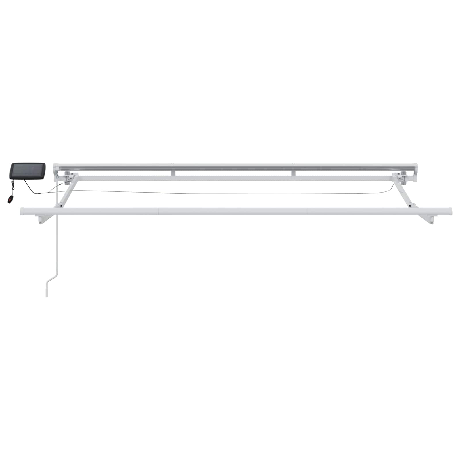 Rankinis markizės rėmas su LED Baltas 3,5 x 2 m Aliuminis Rankinis markizės rėmas su LED Baltas 3,5 x 2 m Aliuminis - Image 6
