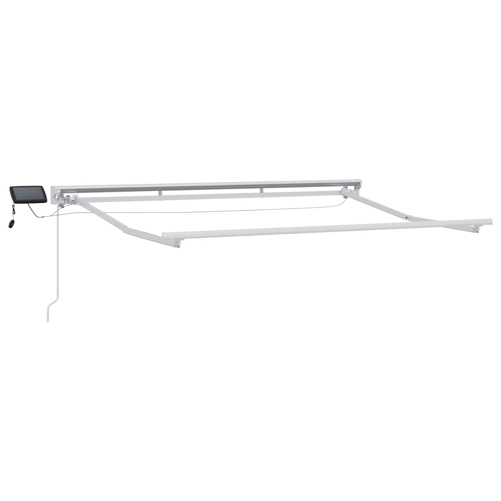 Rankinis markizės rėmas su LED Baltas 3,5 x 2,5 m Aliuminis Rankinis markizės rėmas su LED Baltas 3,5 x 2,5 m Aliuminis - Image 3