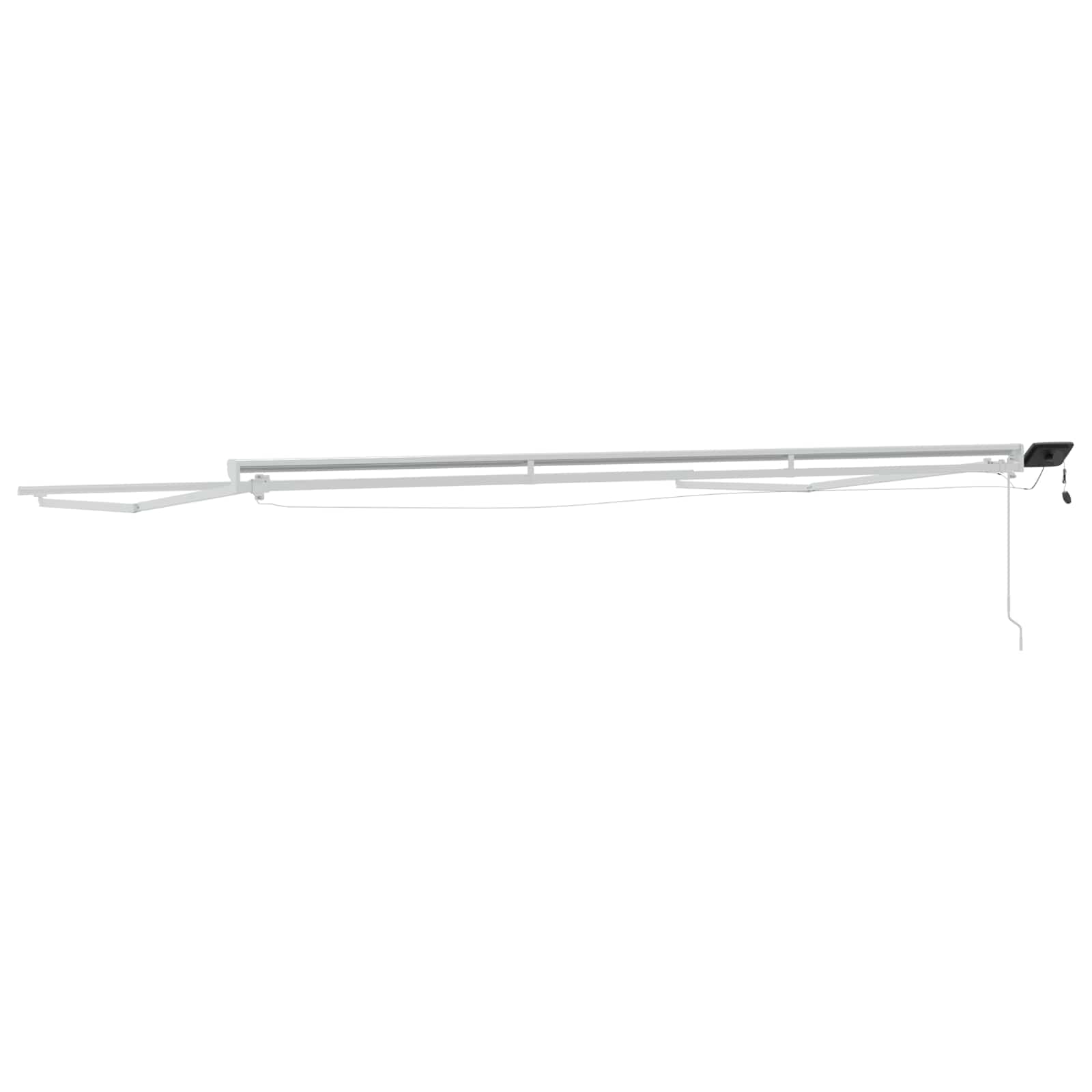 Rankinis markizės rėmas su LED Baltas 4 × 3 m Aliuminis Rankinis markizės rėmas su LED Baltas 4 × 3 m Aliuminis - Image 8