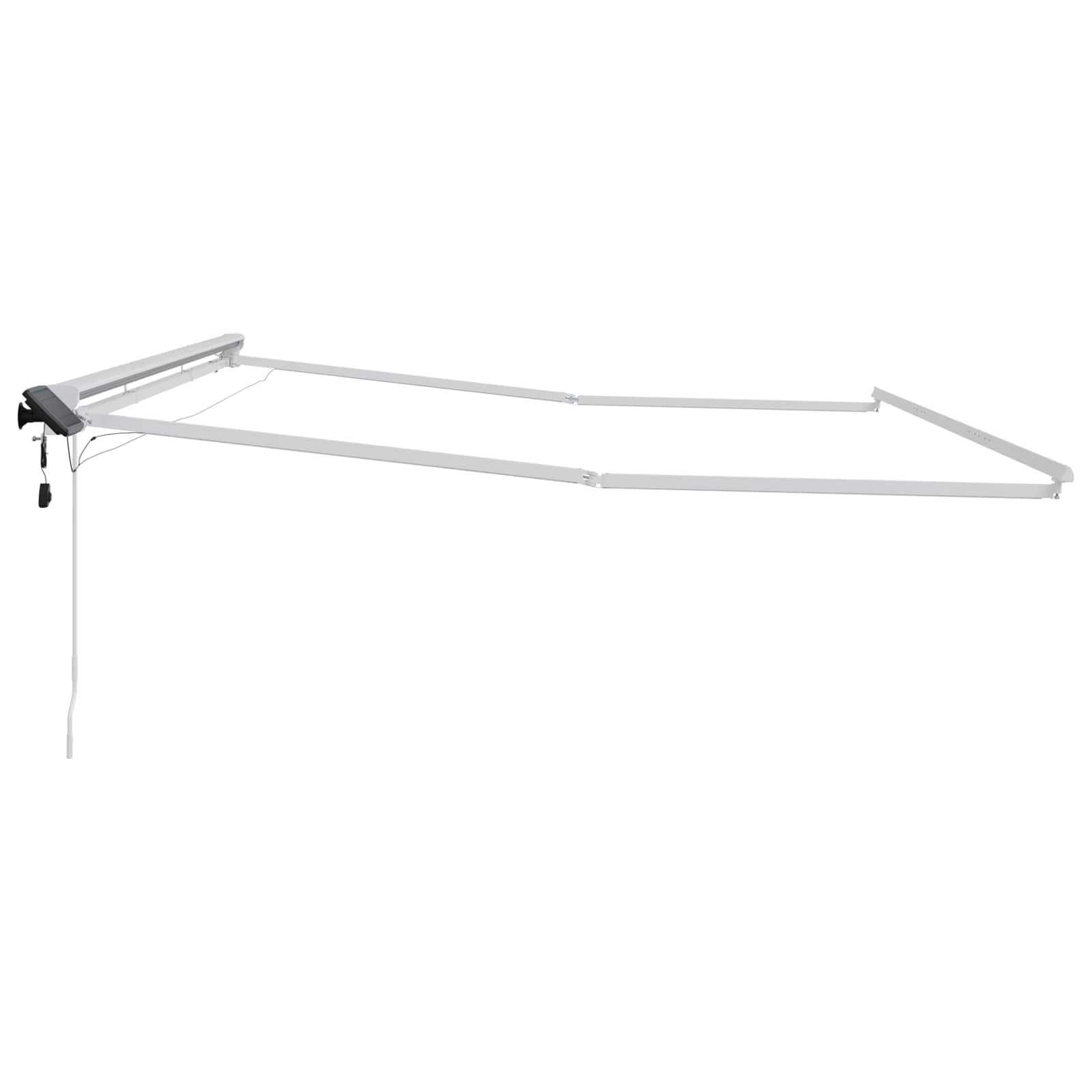 Rankinis markizės rėmas su LED Baltas 4,5 × 3 m Aliuminis Rankinis markizės rėmas su LED Baltas 4,5 × 3 m Aliuminis - Image 7