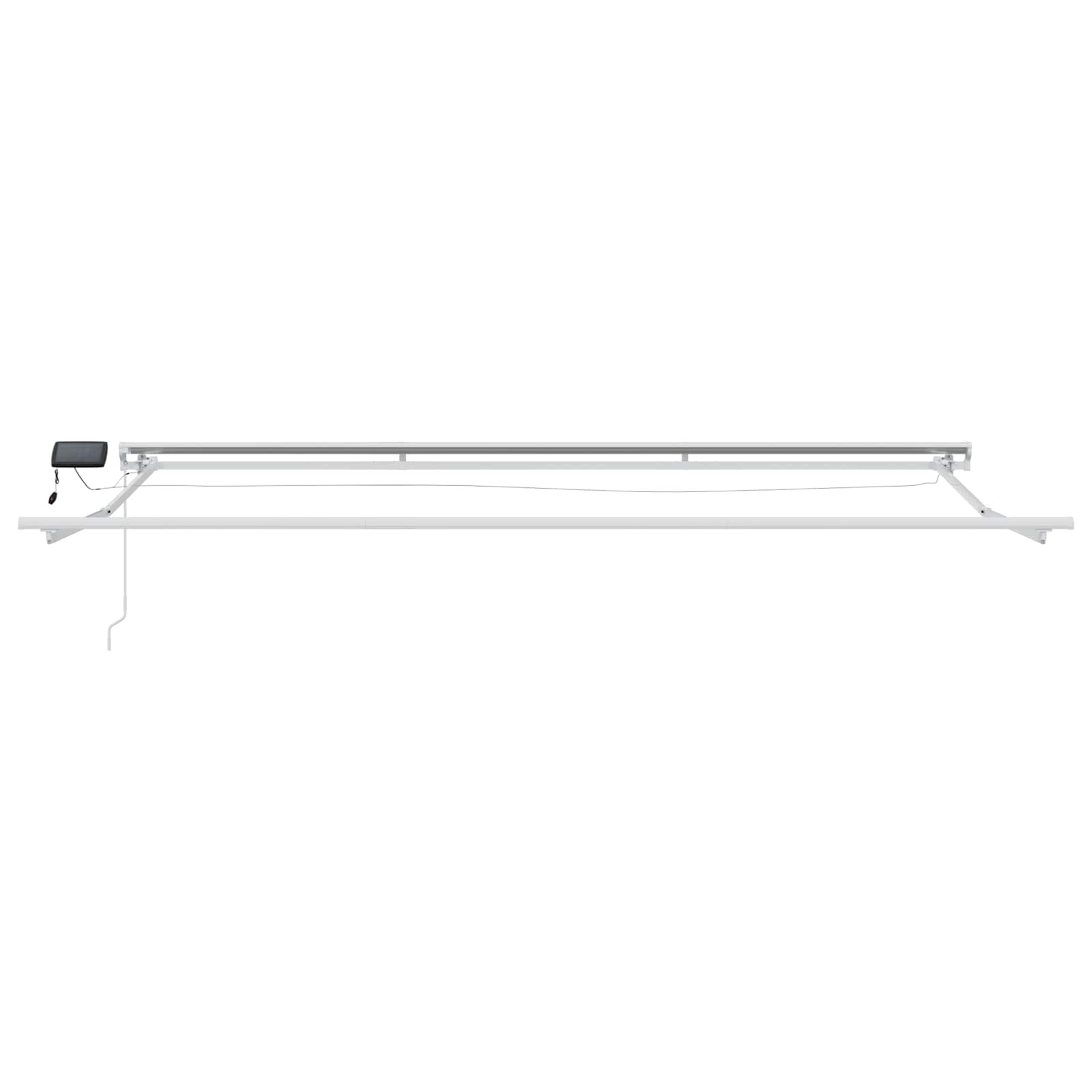 Rankinis markizės rėmas su LED Baltas 5 x 3 m Aliuminis Rankinis markizės rėmas su LED Baltas 5 x 3 m Aliuminis - Image 6