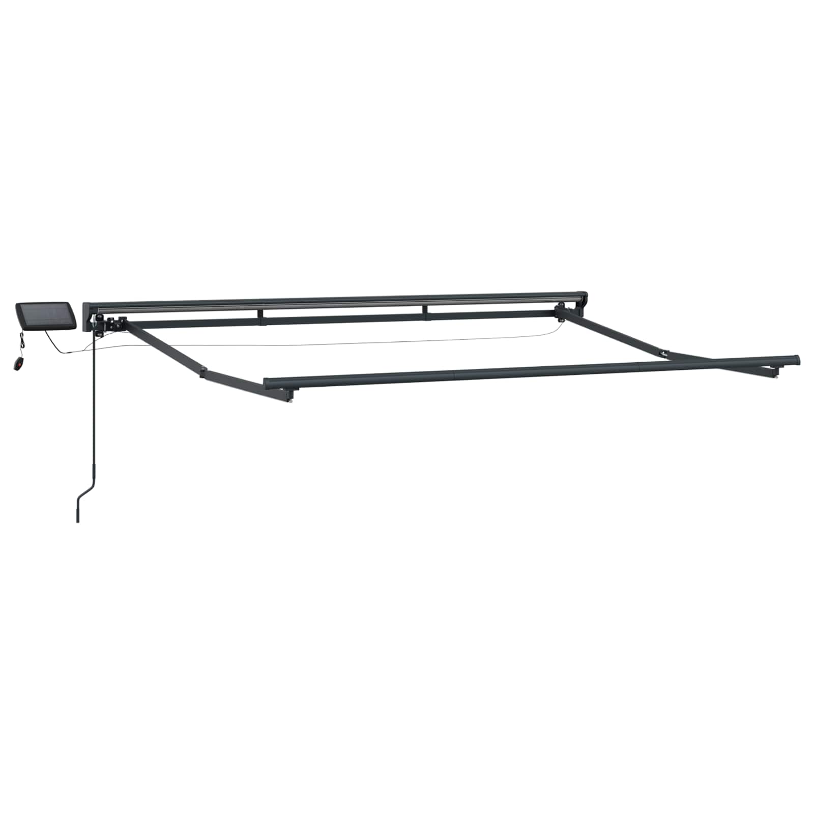 Rankinis markizės rėmas su LED Antracitas 3 x 2,5 m Aliuminis Rankinis markizės rėmas su LED Antracitas 3 x 2,5 m Aliuminis - Image 3