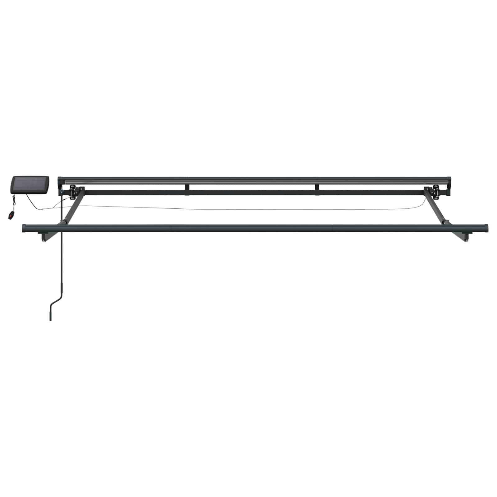 Rankinis markizės rėmas su LED Antracitas 3 x 2,5 m Aliuminis Rankinis markizės rėmas su LED Antracitas 3 x 2,5 m Aliuminis - Image 6