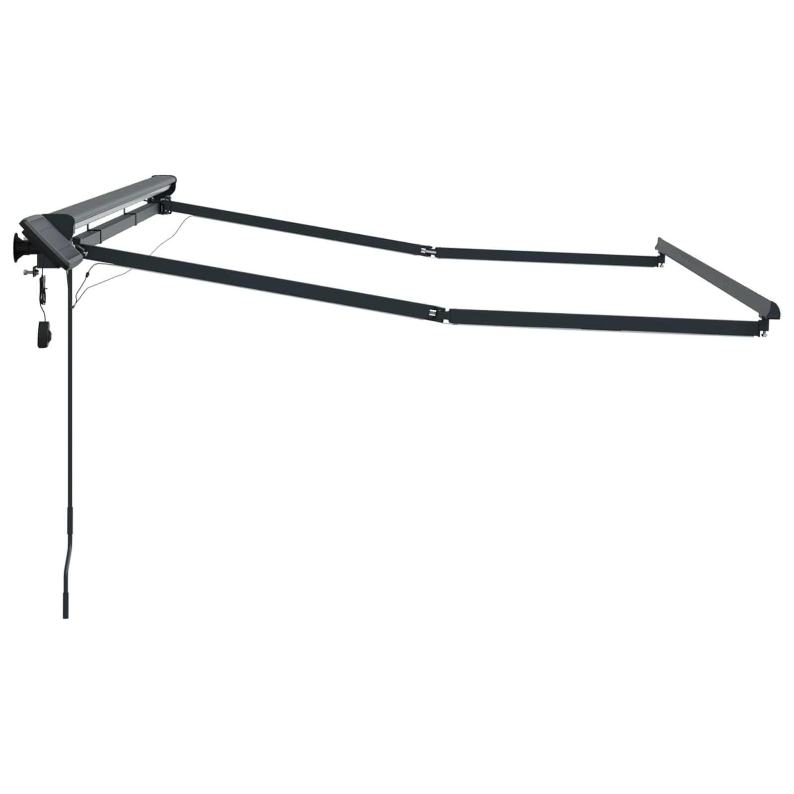 Rankinis markizės rėmas su LED Antracitas 3 x 2,5 m Aliuminis Rankinis markizės rėmas su LED Antracitas 3 x 2,5 m Aliuminis - Image 7