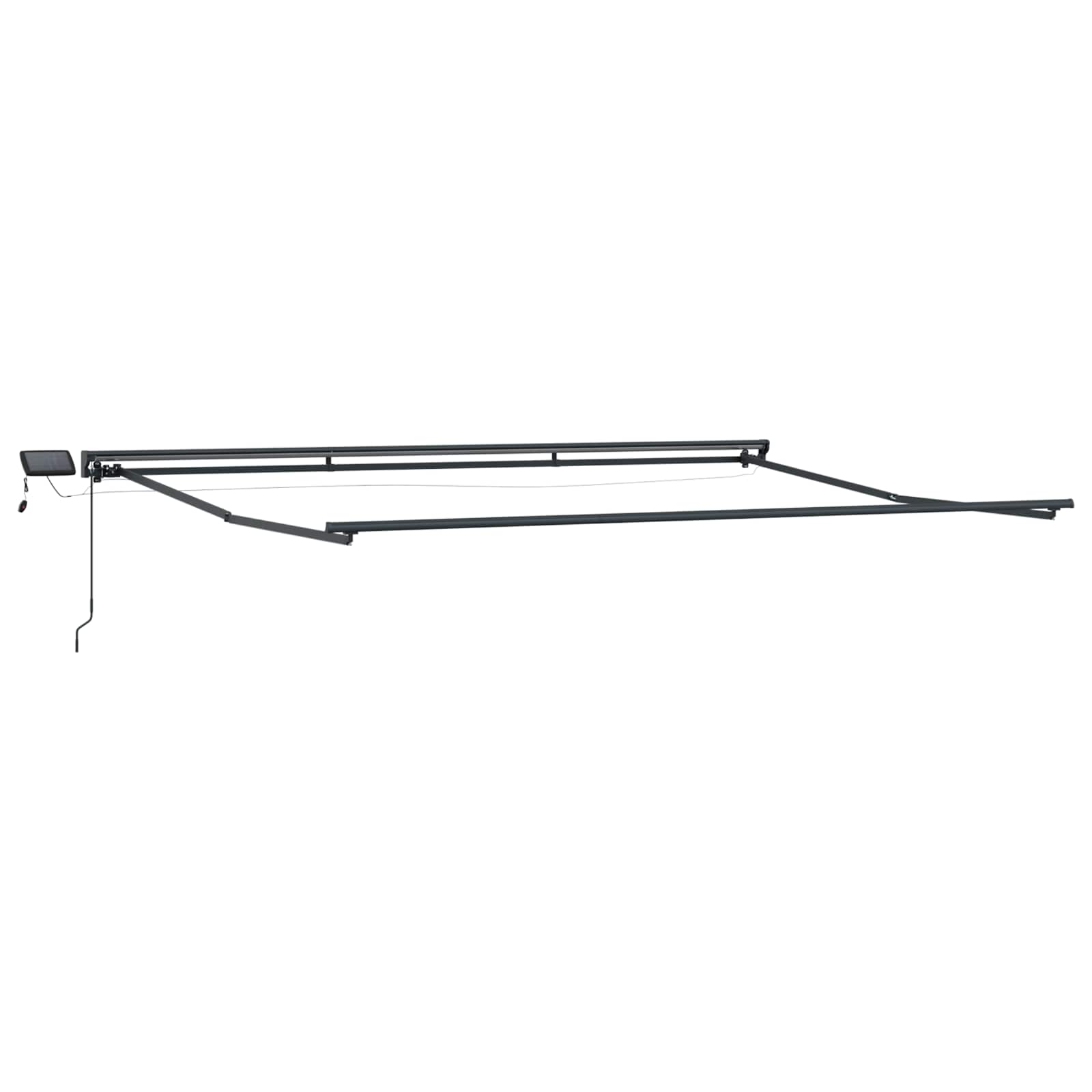 Rankinis markizės rėmas su LED Antracitas 4,5 × 3,5 m Aliuminis Rankinis markizės rėmas su LED Antracitas 4,5 × 3,5 m Aliuminis - Image 3