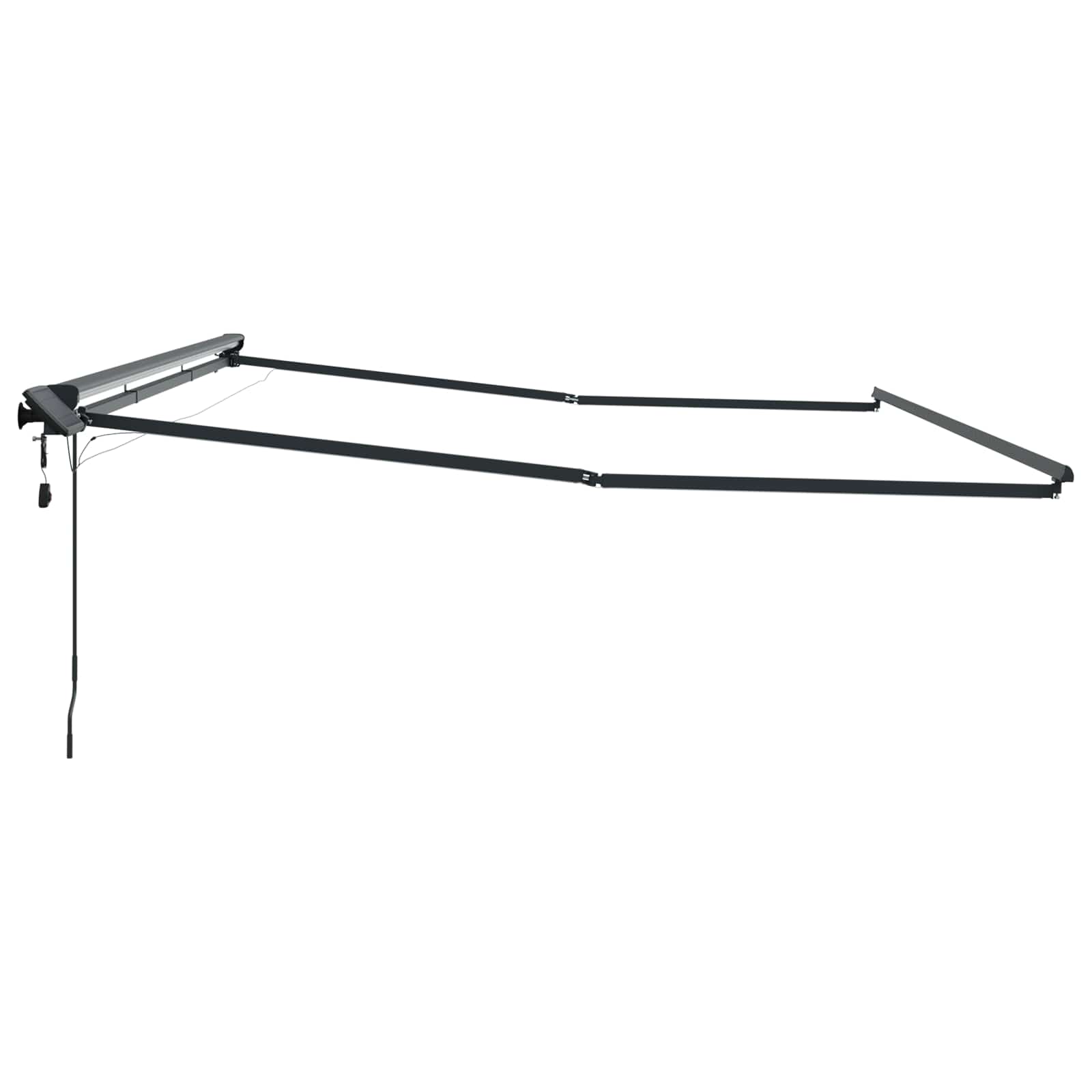 Rankinis markizės rėmas su LED Antracitas 4,5 × 3,5 m Aliuminis Rankinis markizės rėmas su LED Antracitas 4,5 × 3,5 m Aliuminis - Image 7