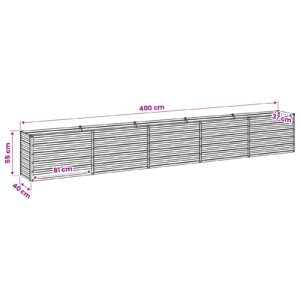 Pakelta sodo lova Ivory 400 x 40 x 55 cm