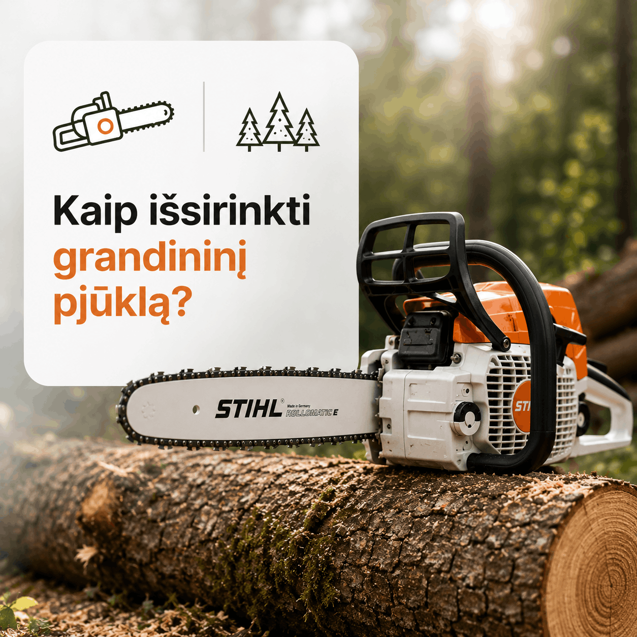 Kaip išsirinkti grandininį pjūklą? Išsamus pasirinkimo vadovas