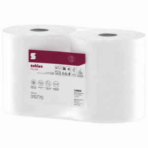 Popierinių šluosčių ritinys Satino HiLine 2x525m CR1, Satino by WEPA