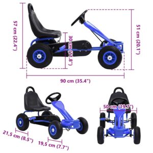 Pedalais minamas kartingas su pneumat. padangomis, smėlio