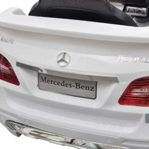 El. automobilis MERCEDES BENZ ML350, baltas, 6 V, su nuotoliniu pultu