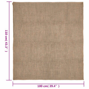 Džiuto maišai, 10vnt., 100x110cm, 100% džiutas, 220 g/m²