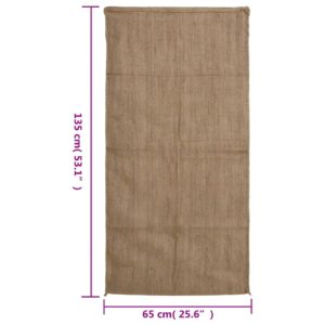 Džiuto maišai, 5vnt., 65x135cm, 100% džiutas, 340 g/m²