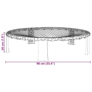 Apvalaus tinklo rinkinys su 3 kamuoliukais, Ø90x20cm