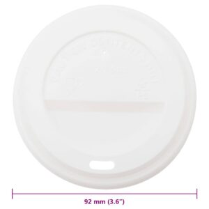 Popieriniai kavos puodelių dangteliai, Ø90mm 12oz/16oz 1000vnt.