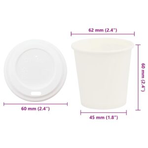 popieriniai kavos puodeliai su dangteliais 1000 vnt 4oz 100ml
