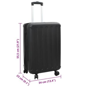 Lagaminas su užraktu Juoda 34 x 23 x 55.5 cm ABS plastikas