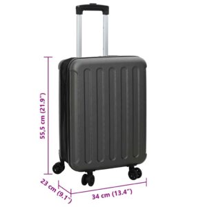 Lagaminas Tamsiai pilka 34 x 23 x 55.5 cm ABS plastikas